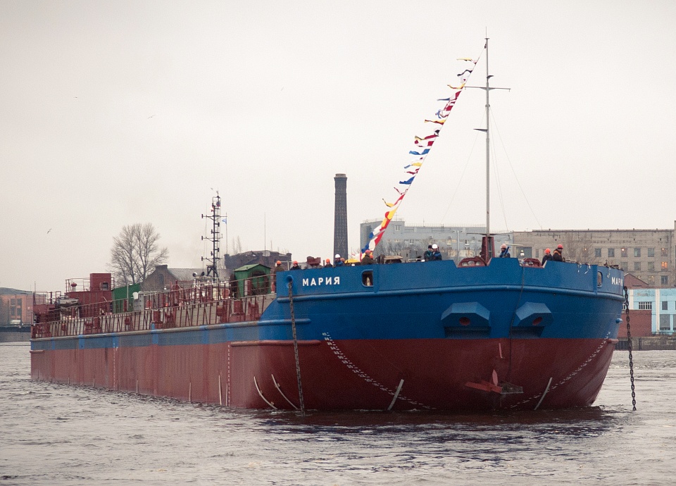 На Балтийском заводе спустили на воду второй нефтеналивной танкер серии 2734 для холдинга БТК