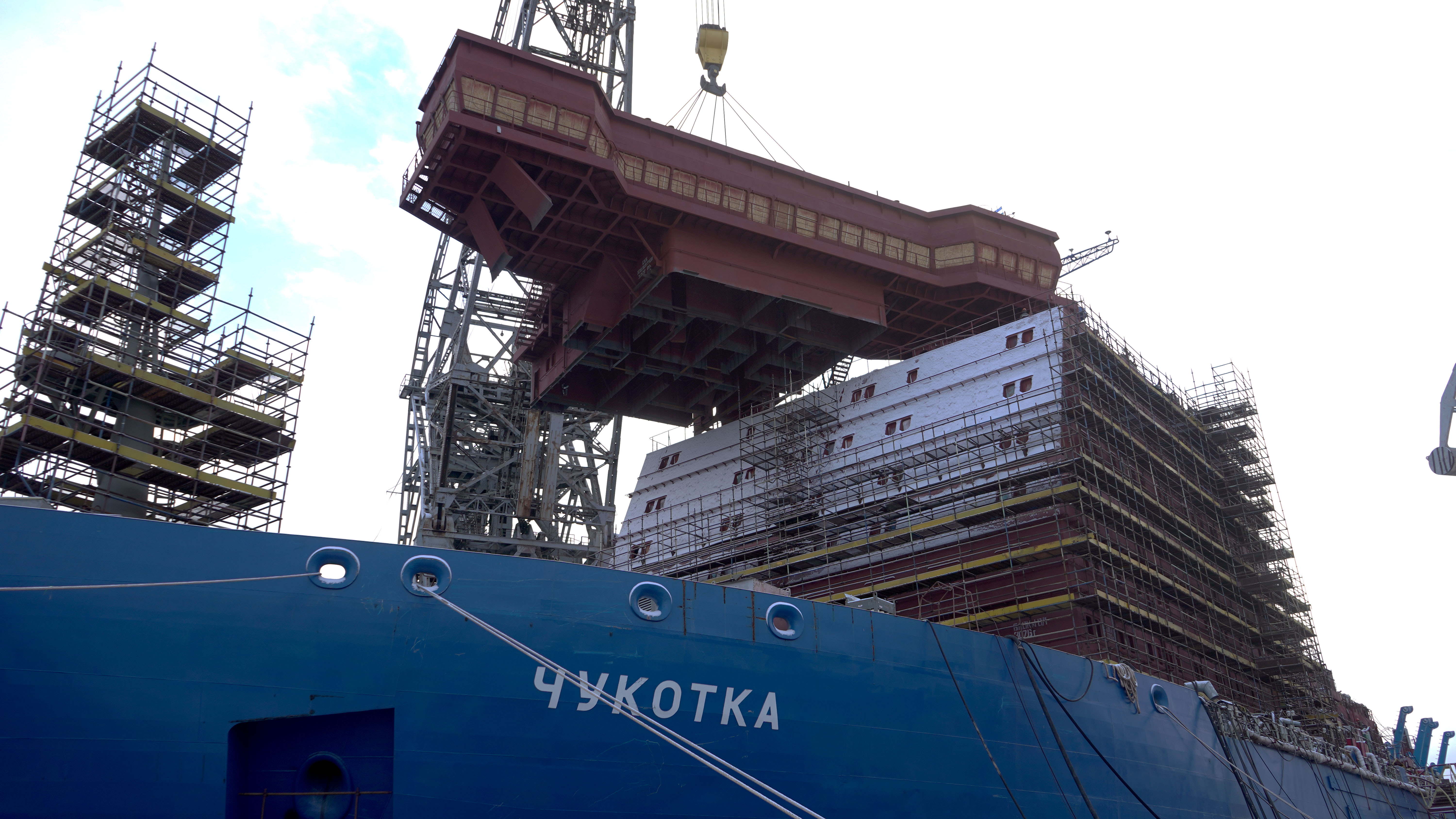 На атомный ледокол «Чукотка» установлена ходовая рубка